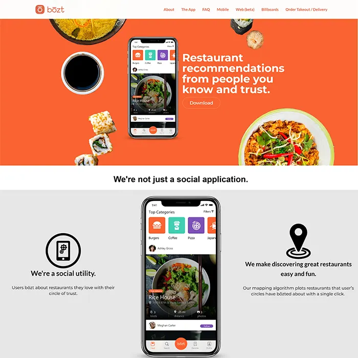 Bozt website by Kashif Ali