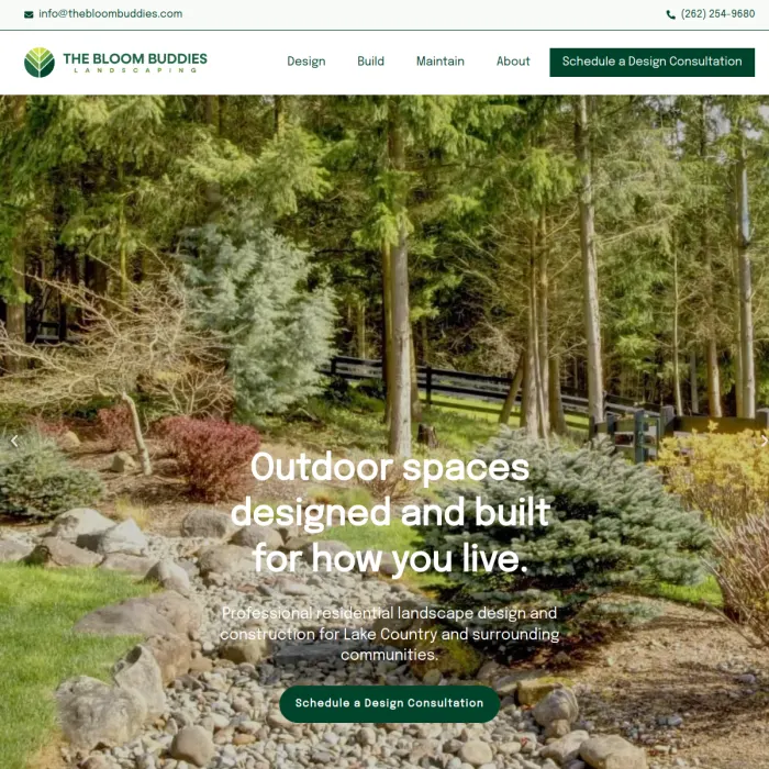 The Bloom Buddies website by Kashif Ali